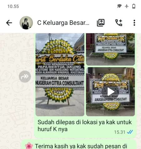 Pengiriman Papan Bunga Duka Lagoa