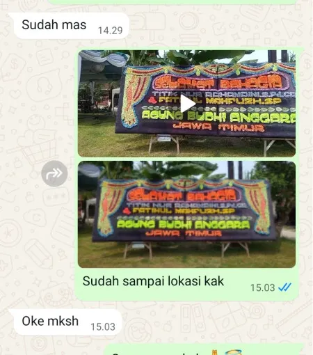 Pengiriman Papan Bunga Lagoa